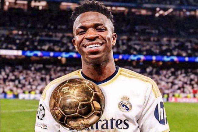 قطعی در پاریس: رخت طلا بر تن وینیسیوس - اخبار اسپرت قطعی در پاریس: رخت طلا بر تن وینیسیوس