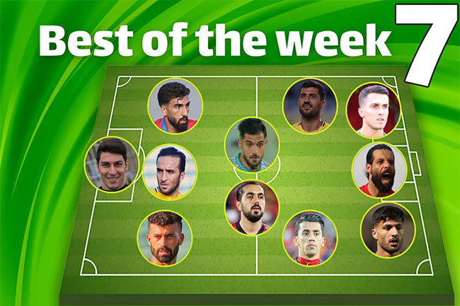 تیم منتخب هفته هفتم لیگ برتر - اخبار اسپرت تیم منتخب هفته هفتم لیگ برتر
