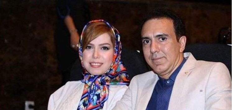 مزدک میرزایی و همسرش