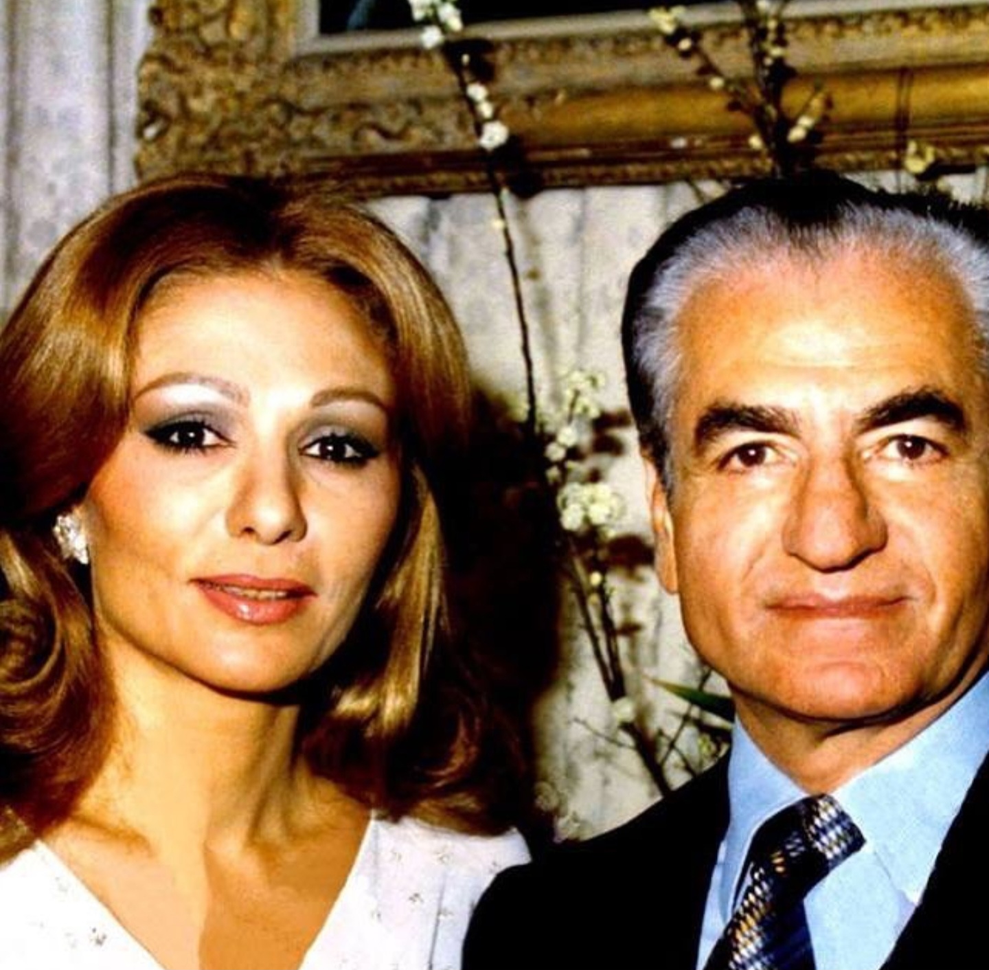 عکس فرح پهلوی و همسرش عکس فرح پهلوی و همسرش