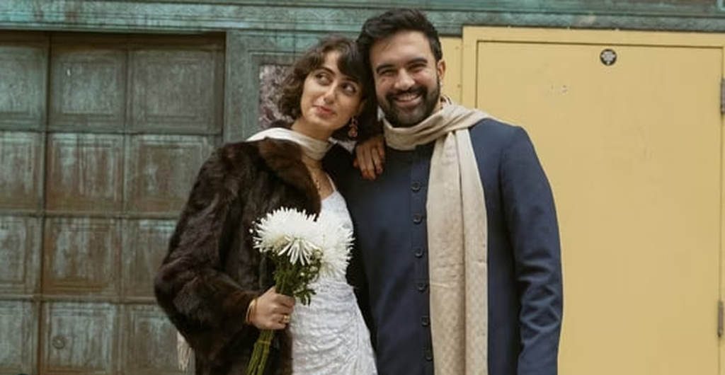 عکس زهران ممدانی و همسرش