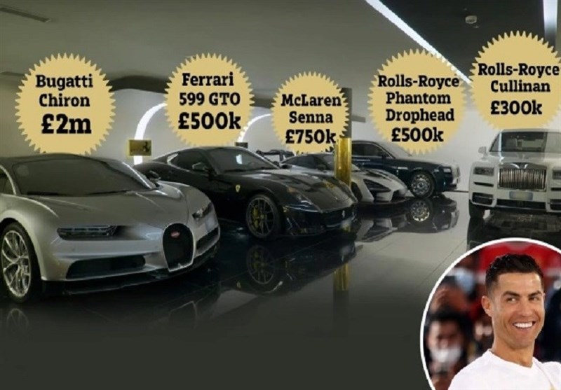 کریستیانو رونالدو و خودروهای لوکس خانواده