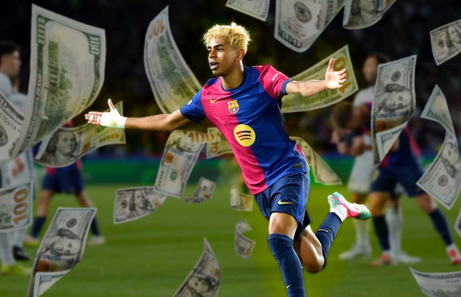 درآمد لامین یامال در سال ۲۰۲۵