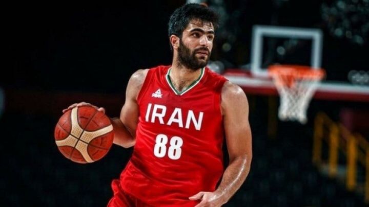 عکس بهنام یخچالی بسکتبالیست